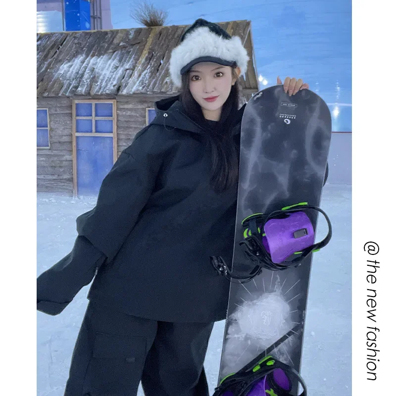 

OT4-30 degrees winter new Ski Suit Women Waterproof Windproof Skiing And Snowboarding Fleece Jacket Pants Set