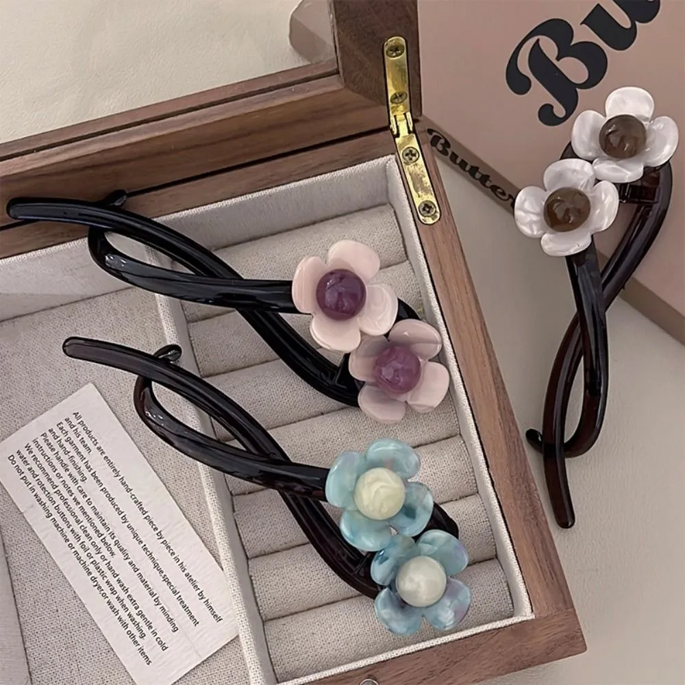 Creativity No Slip Hair Clips Shark Clip Flowers Grab Clip Hair Sticks Hair Accessories Hairpins For Women