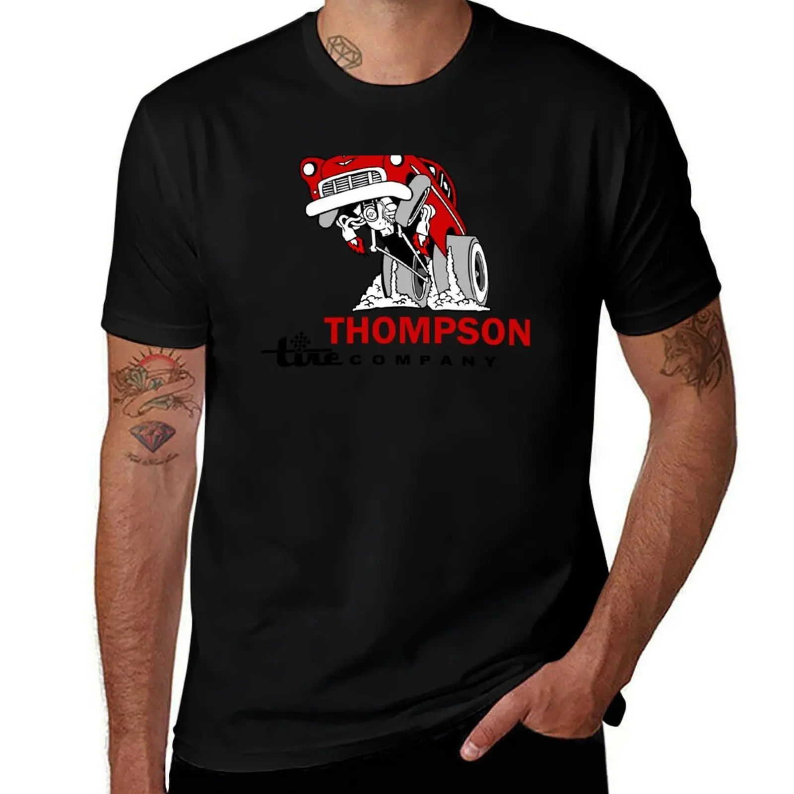 Thompson Tire Co T-Shirt Plus Size Outdoor Casual Top T-Shirt