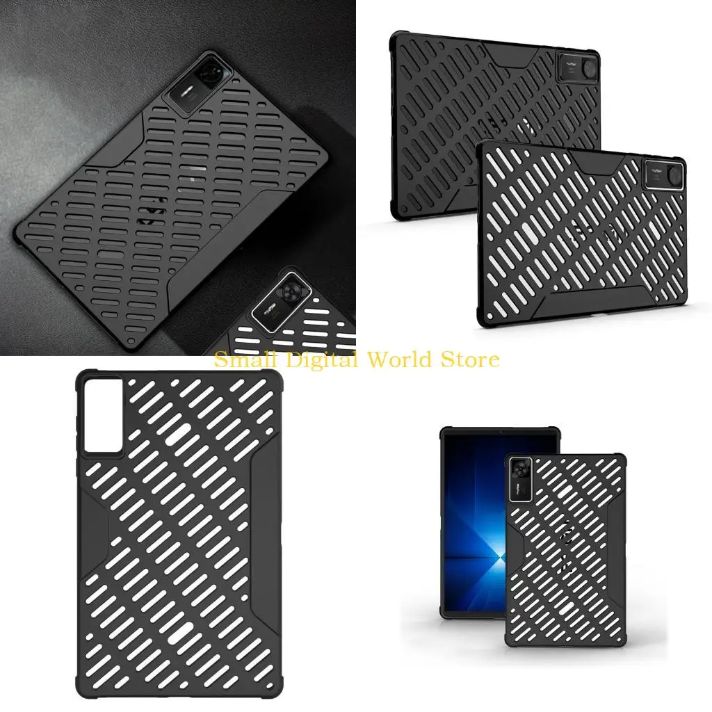 

77UB Gaming Tablets Case Optimized Cooling Channels NonSlip Texture Grip Shock Absorbing TPU Raised Screen Protections