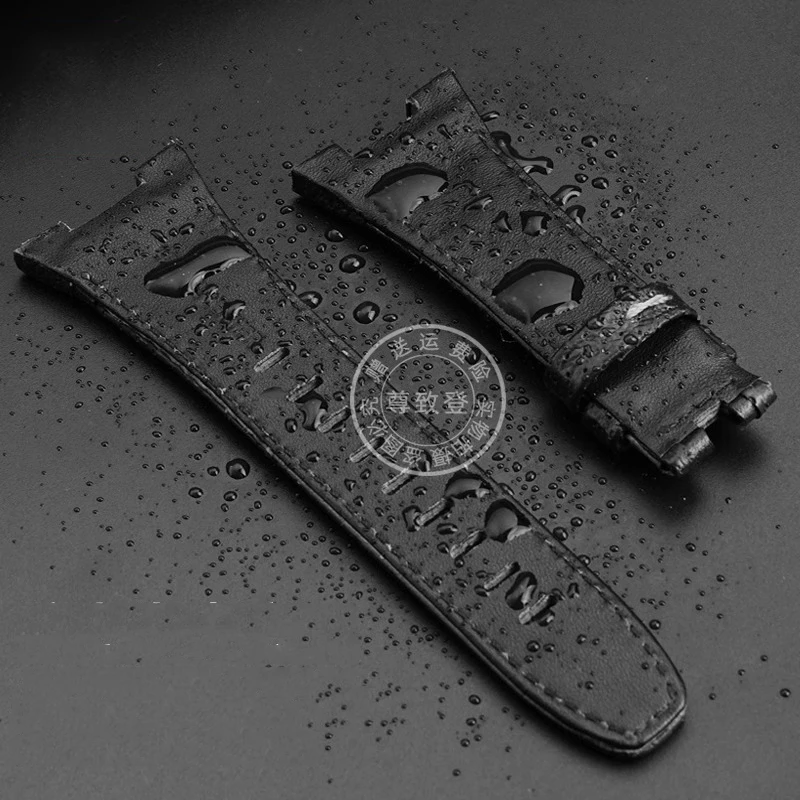 Genuine Leather Watch Bracelet For Seiko Watch Sportura Series SNAD23J2 SNAE07 14mm Cowhide Watchband Specialized Notch Strap