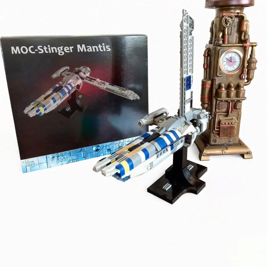 

НОВЫЙ MOC Stinger Mantis Star Battle Series Строительные блоки Набор звездного корабля DIY Кирпичи Сборка Космический корабль Модель игрушки Подарки