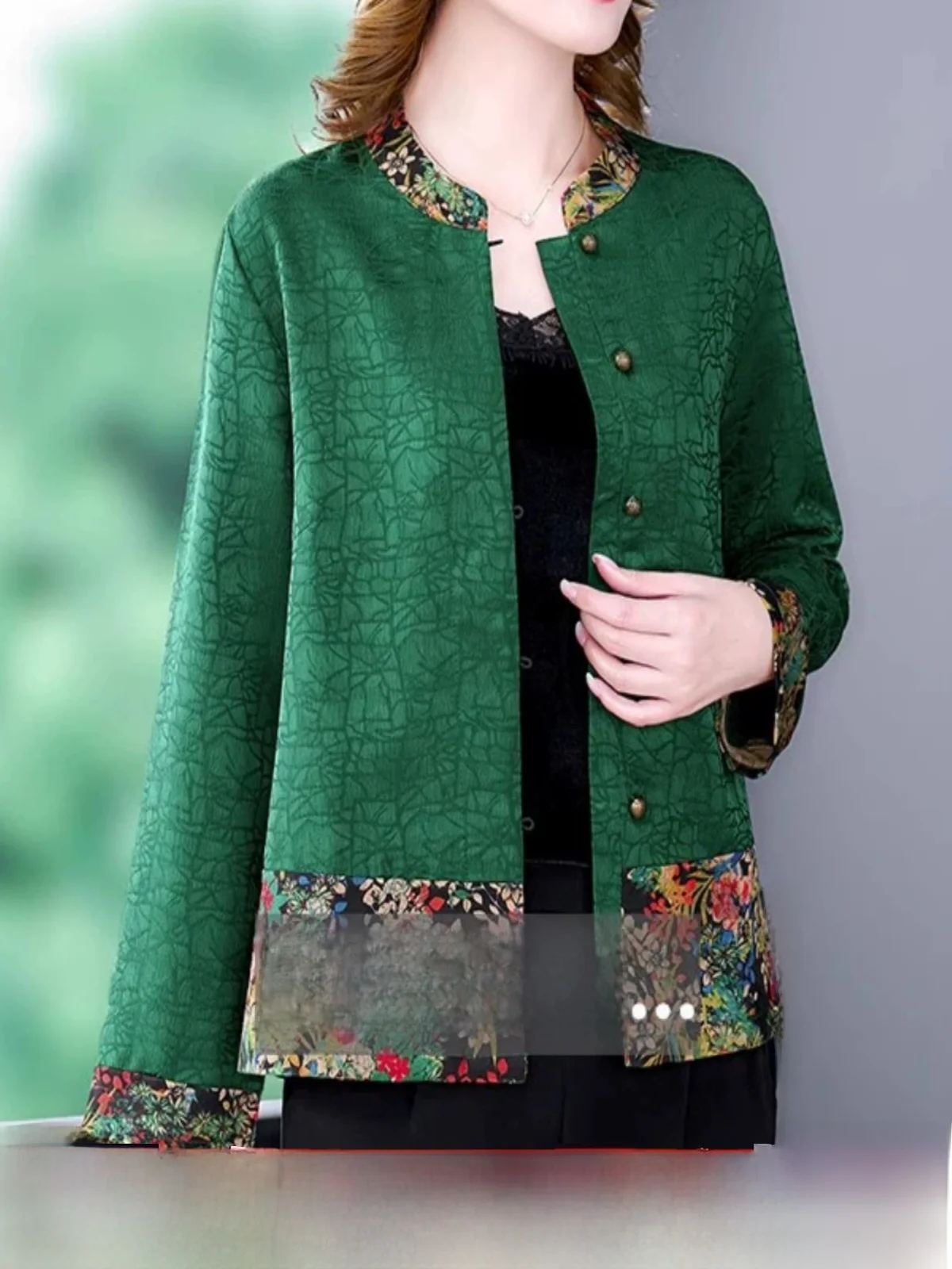 

Верхняя одежда из шелка Ele для мам среднего возраста, бренд Ханчжоу Xiangyun aa, женская модная элитная куртка, новый китайский...