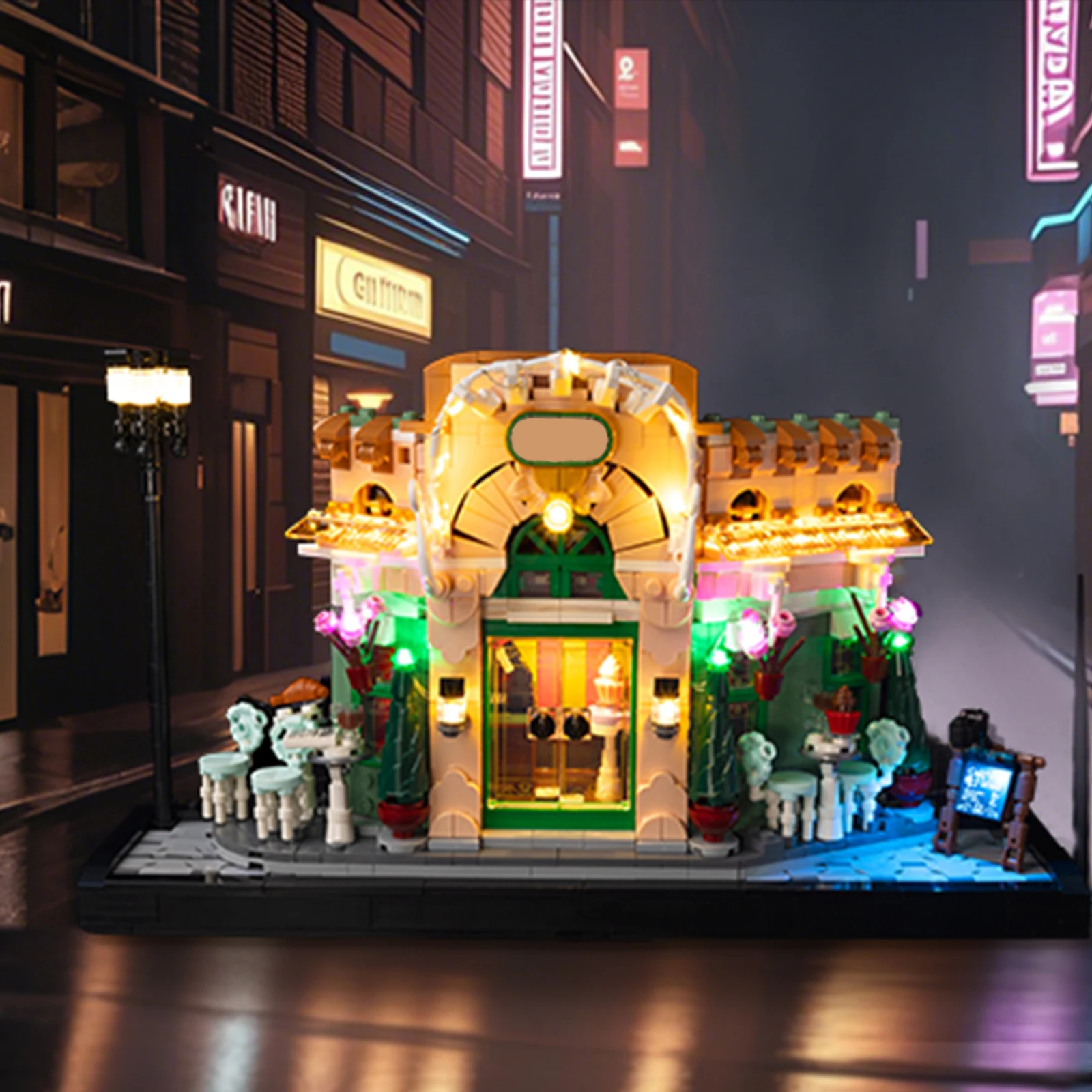 

LED Lighting Set Suitable for LEGO French Café 10362 Building Blocks