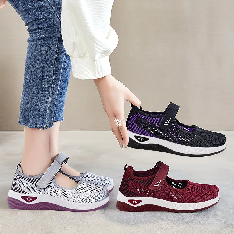 2024 Women Shoes Summer New Breathable Mesh Casual Sport Shoes Zapatos De Mujer Soft Portable Walking Shoes for Women Sneakers