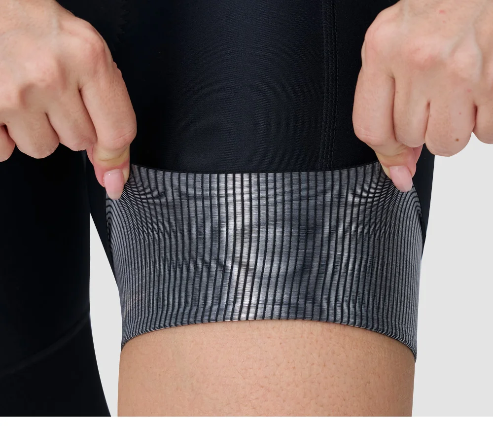 BCBE-ING Damen-Radtrikot-Shorts mit 7-Stunden-Elastik-Interface-Polsterung, Rennrad-Trägerhose für Frauen, eng anliegende Fahrradbekleidung mit Taschen – Detail 9
