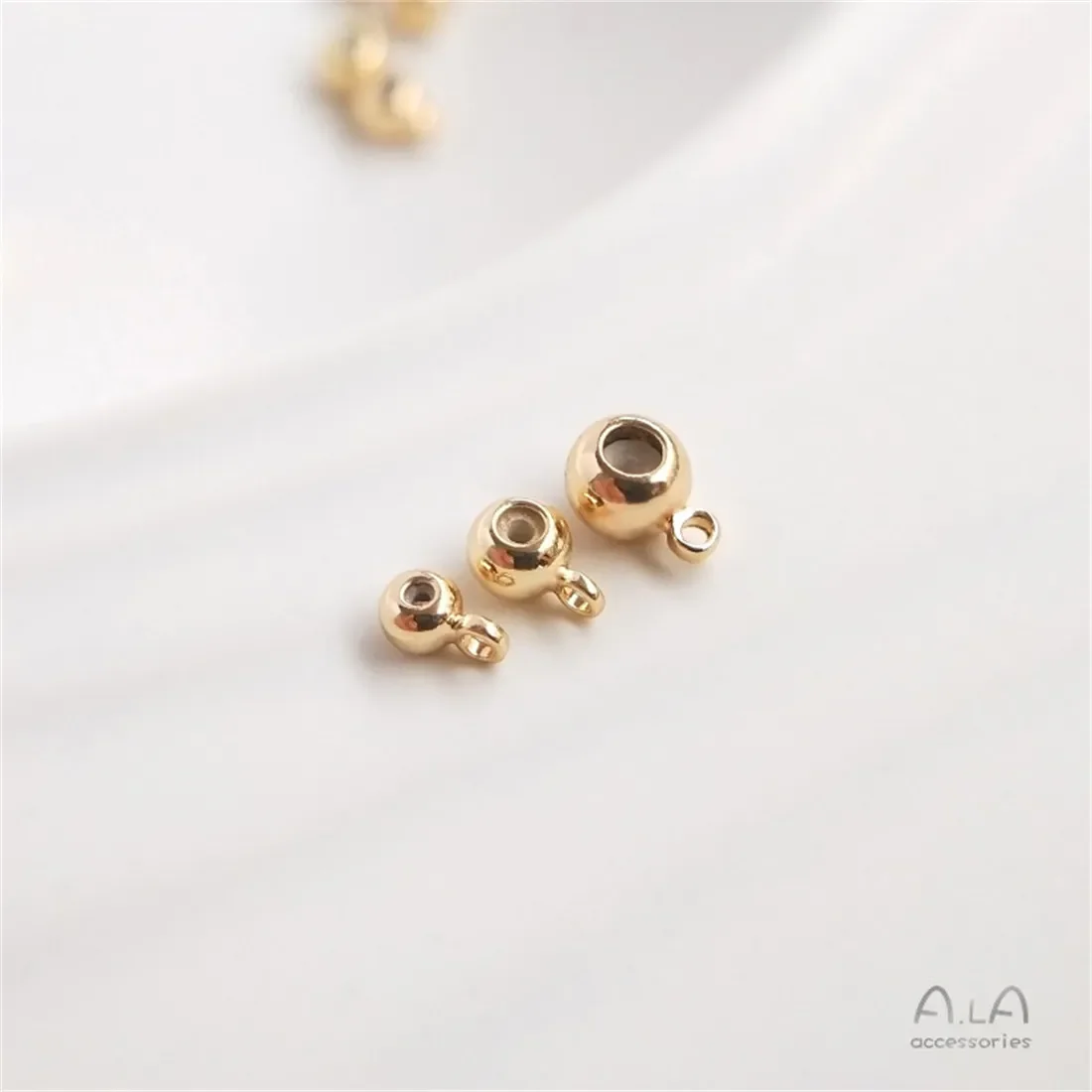 

1 шт., сумка из золота 14 карат с подвесным кольцом, силиконовая заглушка, регулируемая бусина, отдельная бусина для позиционирования, ювелирные аксессуары своими руками