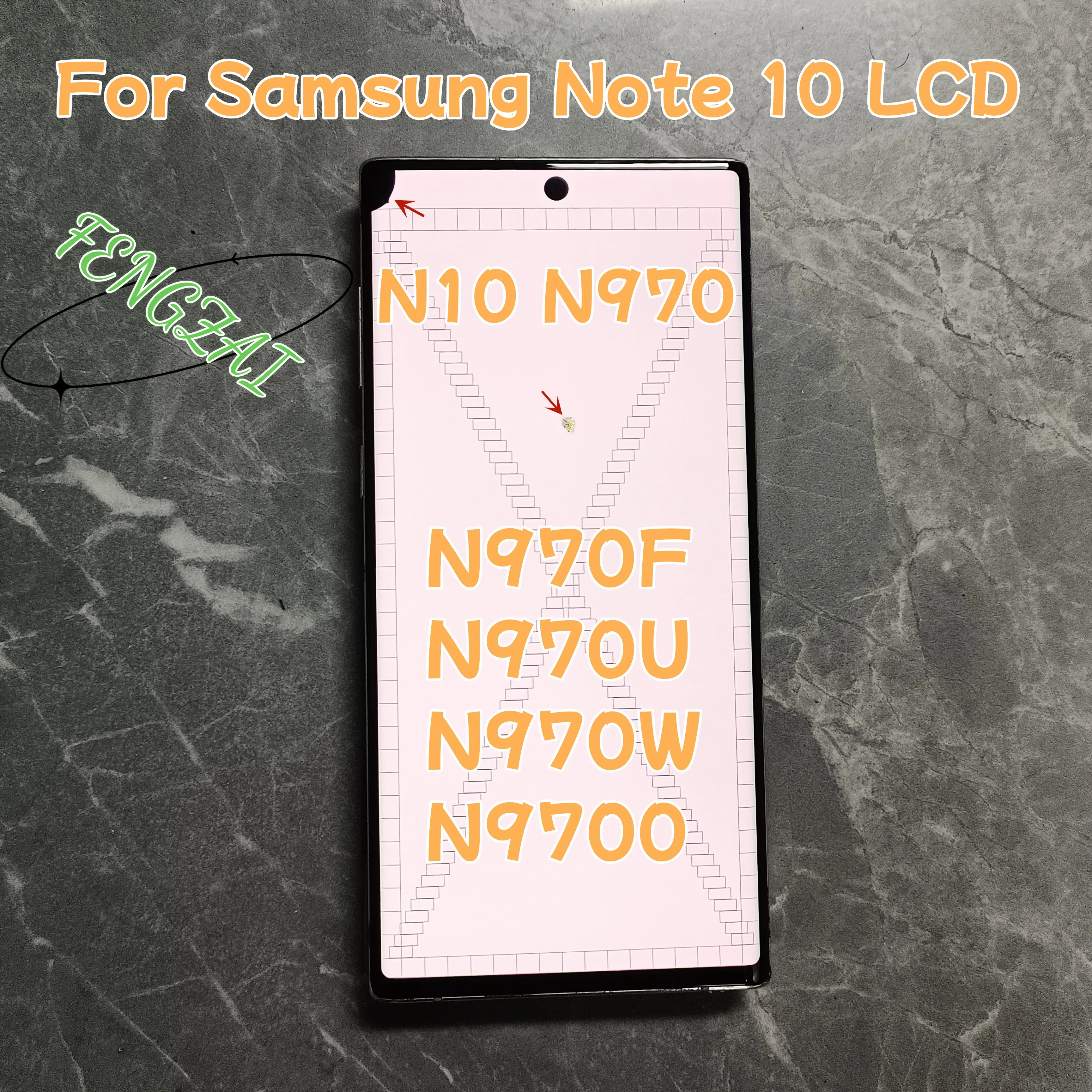 

6.3''Super AMOLED For Samsung Galaxy Note 10 Screen N970f N970 N9700 Lcd Display Touch Screen Digitizer Assembly With Defects