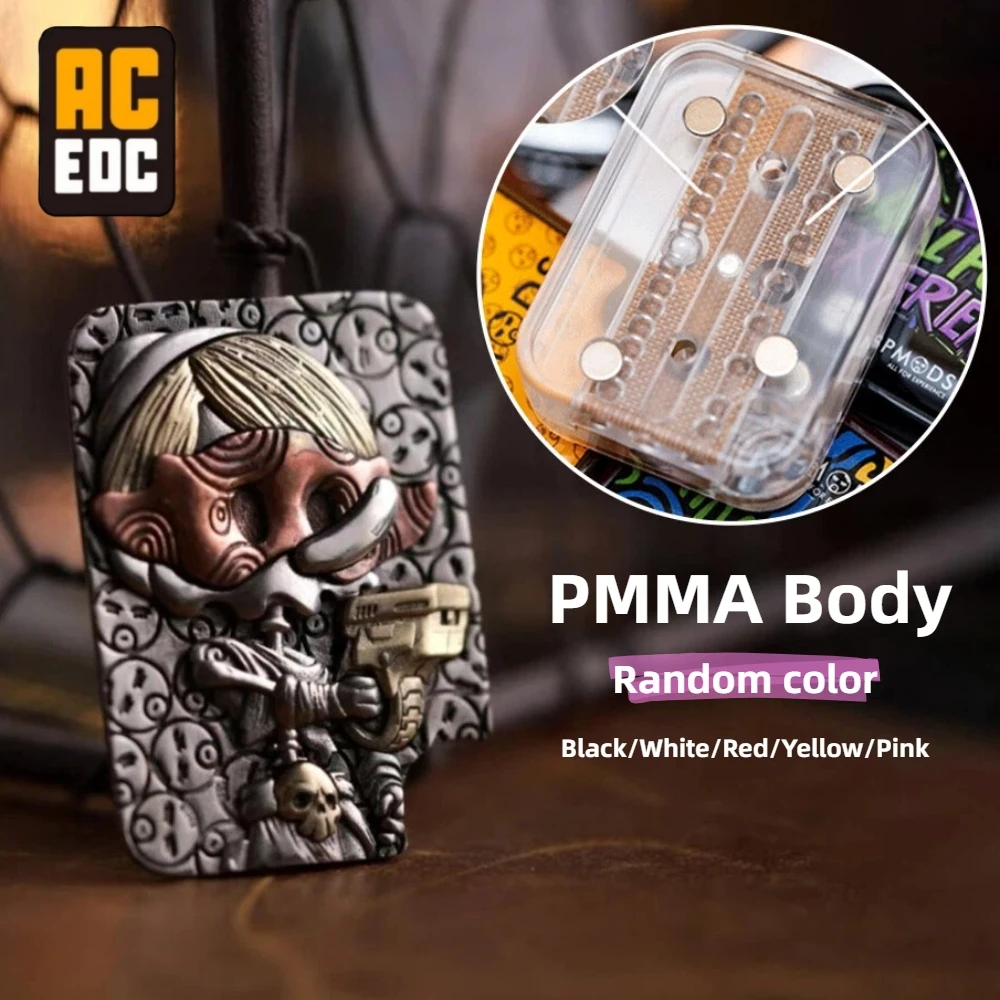 ACEdc & BPMODS Mechanical Push Slider Patches PMMA Body Stress Relief Toy Fidget Slider Original Designs