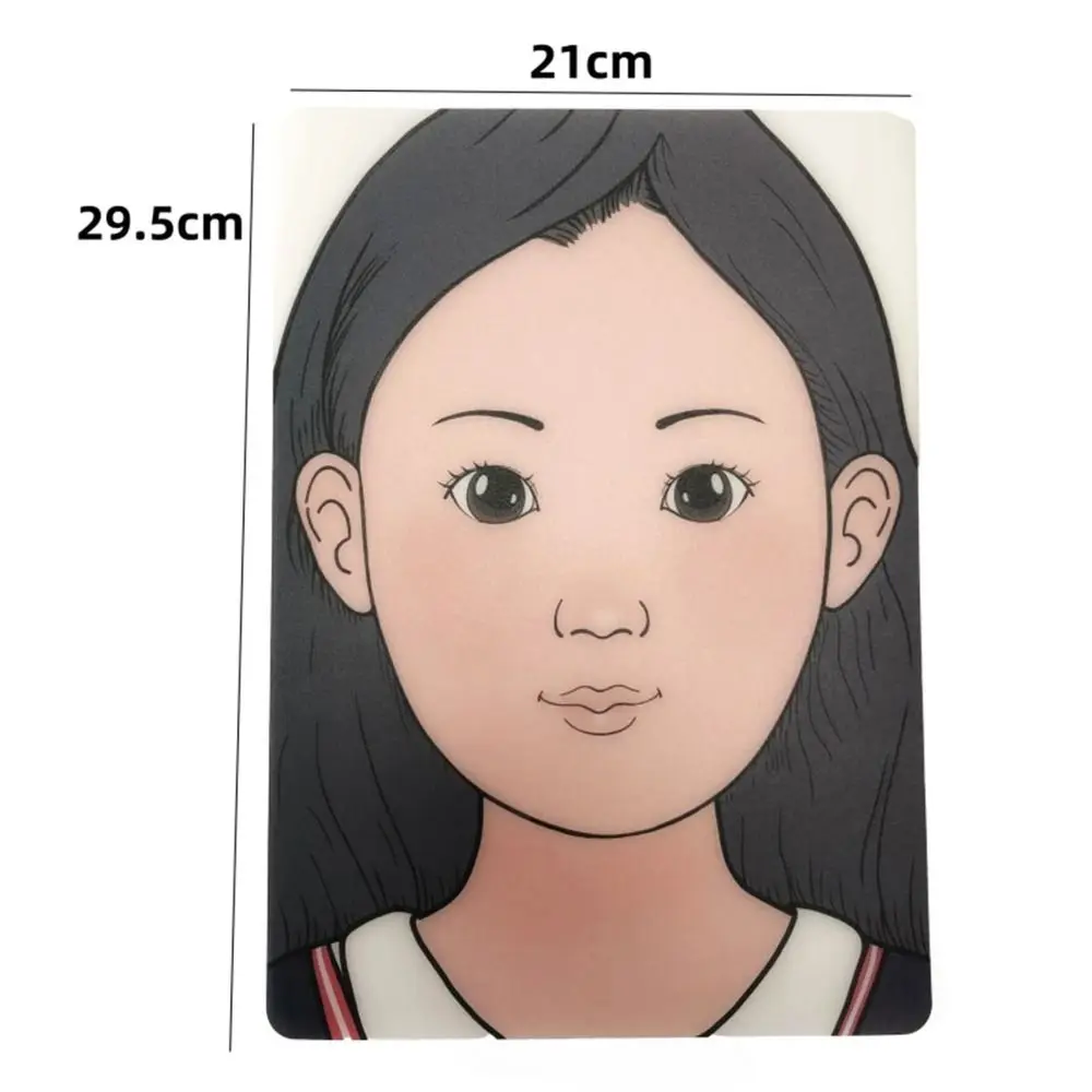 Lot de 2 planches d'entraînement pour le visage et les bras, outil de pratique et d'affichage de la peinture du visage, modèle de maquillage coloré