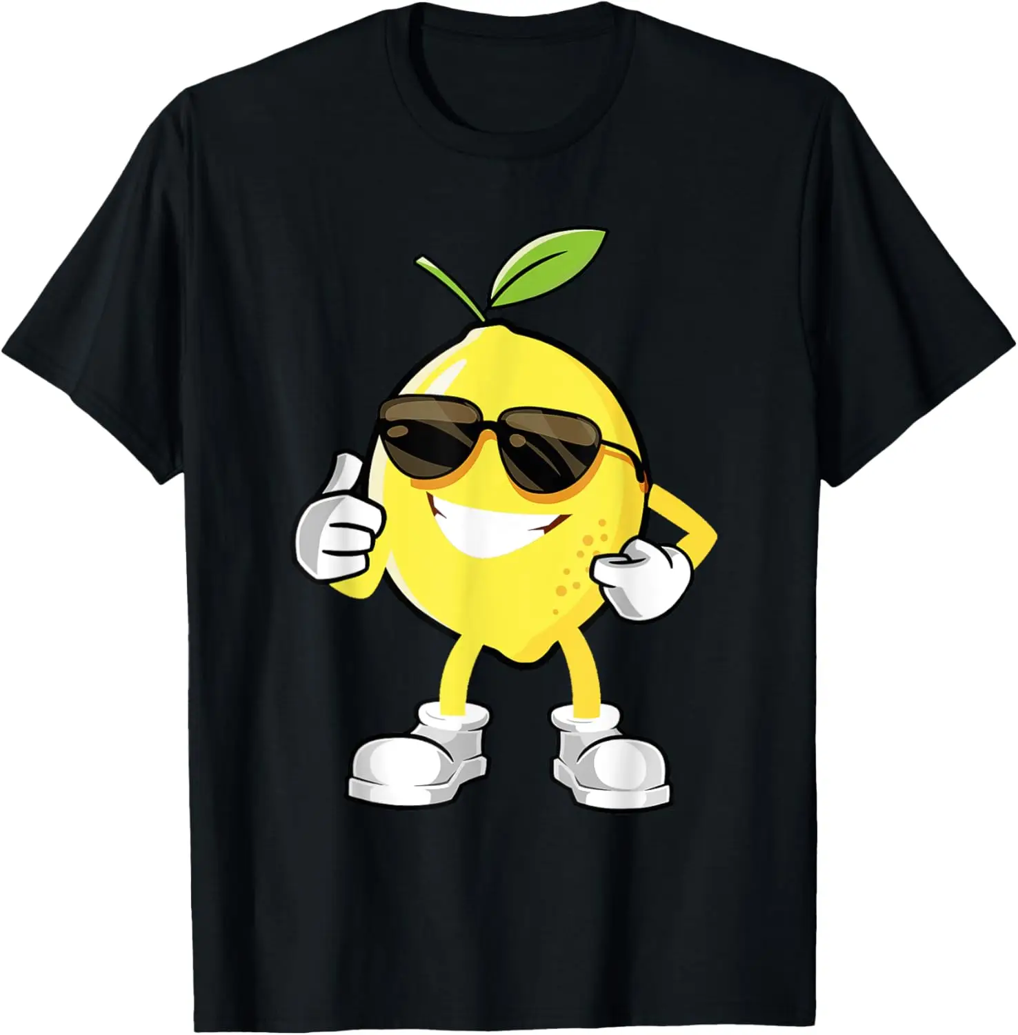 Happy Lemon Halloween Costume Team Fun Lemon Sunglusses T-Shirt