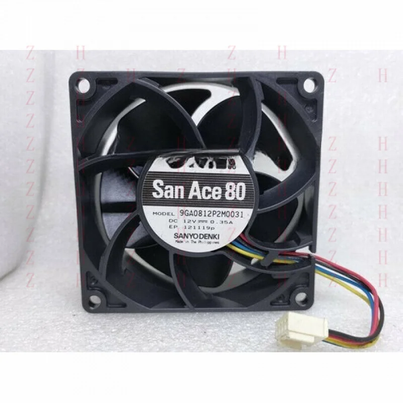 

XXZ for 1PC 12V 0.35A temperature controlled cooling fan 9GA0812P2M0031 8032 80mm