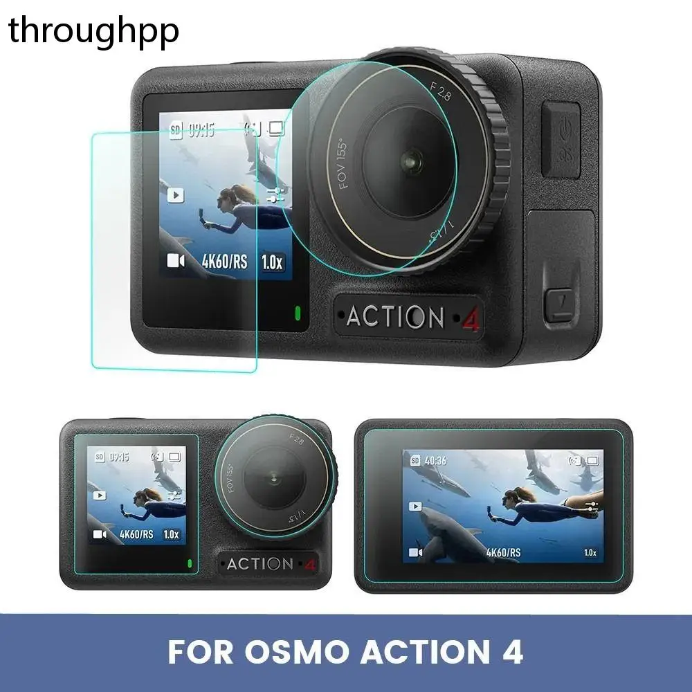 

1PC Explosion-proof Transparent Screen Protector Camera Screen Cover for DJI Osmo Action 4