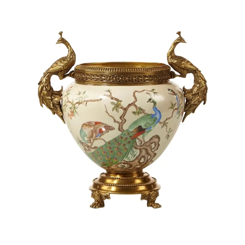 

Ornament Home Decoration Chinese Antique Porcelain Bud Vase, Handmade Small Flower Ceramic Vase