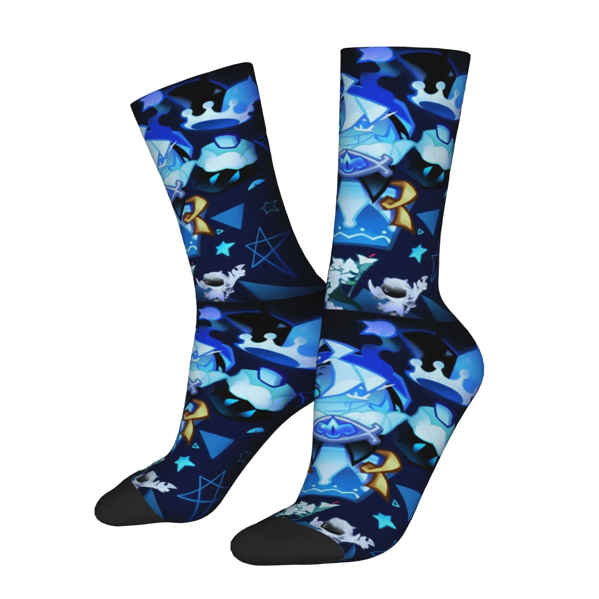 Shadow Milk Cookie Run Kingdom Socks Men's Women's Funny Cartoon Anime Socks Spring Summer Autumn Winter Middle Tube Socks Gift