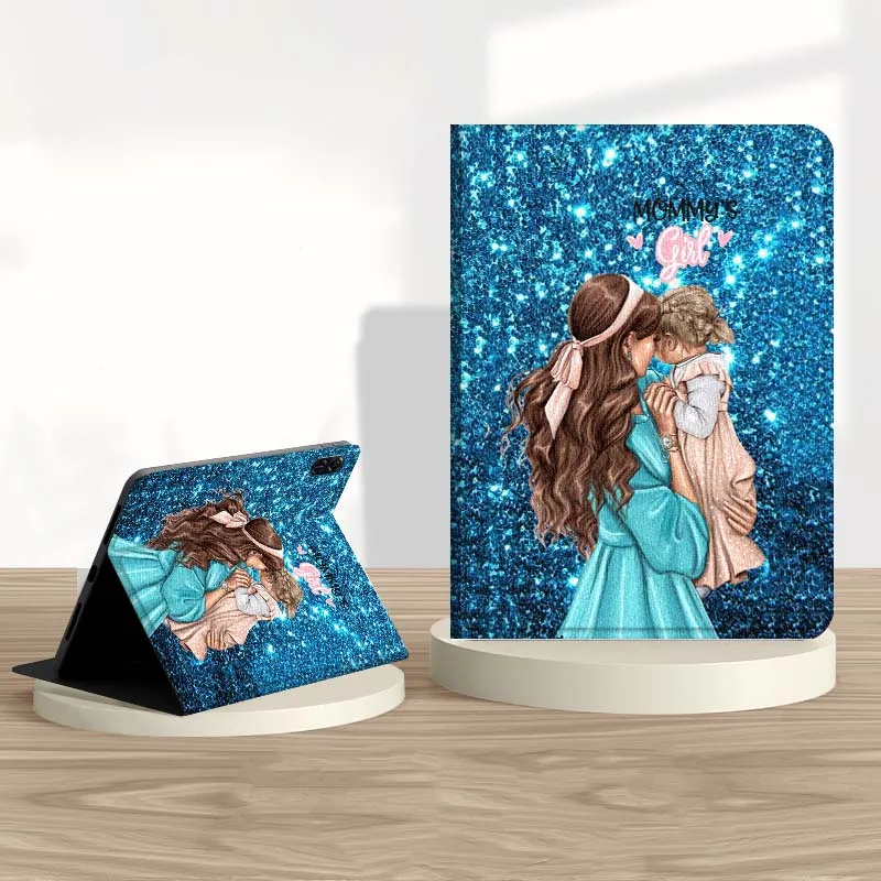 

Mom Baby Cute Pattern Tablet Case For Honor Tab Pad 6 7 8 9 X8 V7 V8 X9 13 X8a X9a Pro 10 Magic GT GT2 10.1 13.3 Inch