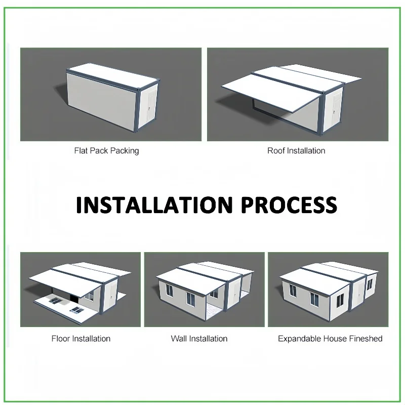 Modern Prefabricated Mobile Expandable Steel Modular Building Fast Construction Shop Home Use for Villa Apartment