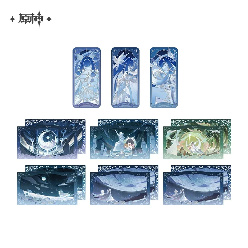 [Pre-order] Official Genshin Impact “Chronicles of the Moon” Series Columbina Merchandise: Pin Badge and Commemorative Card Set