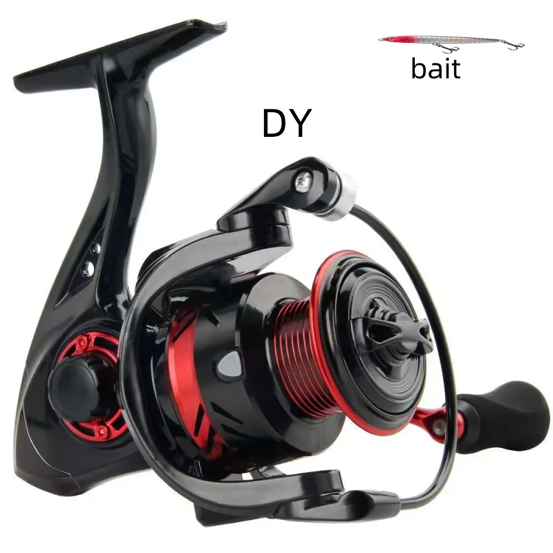 okuma  DY-carrete giratorio serie 1000-7000, relación de transmisión 5,2: 1, 13 + 1BB, arrastre máximo de 10KG, para pesca en ag