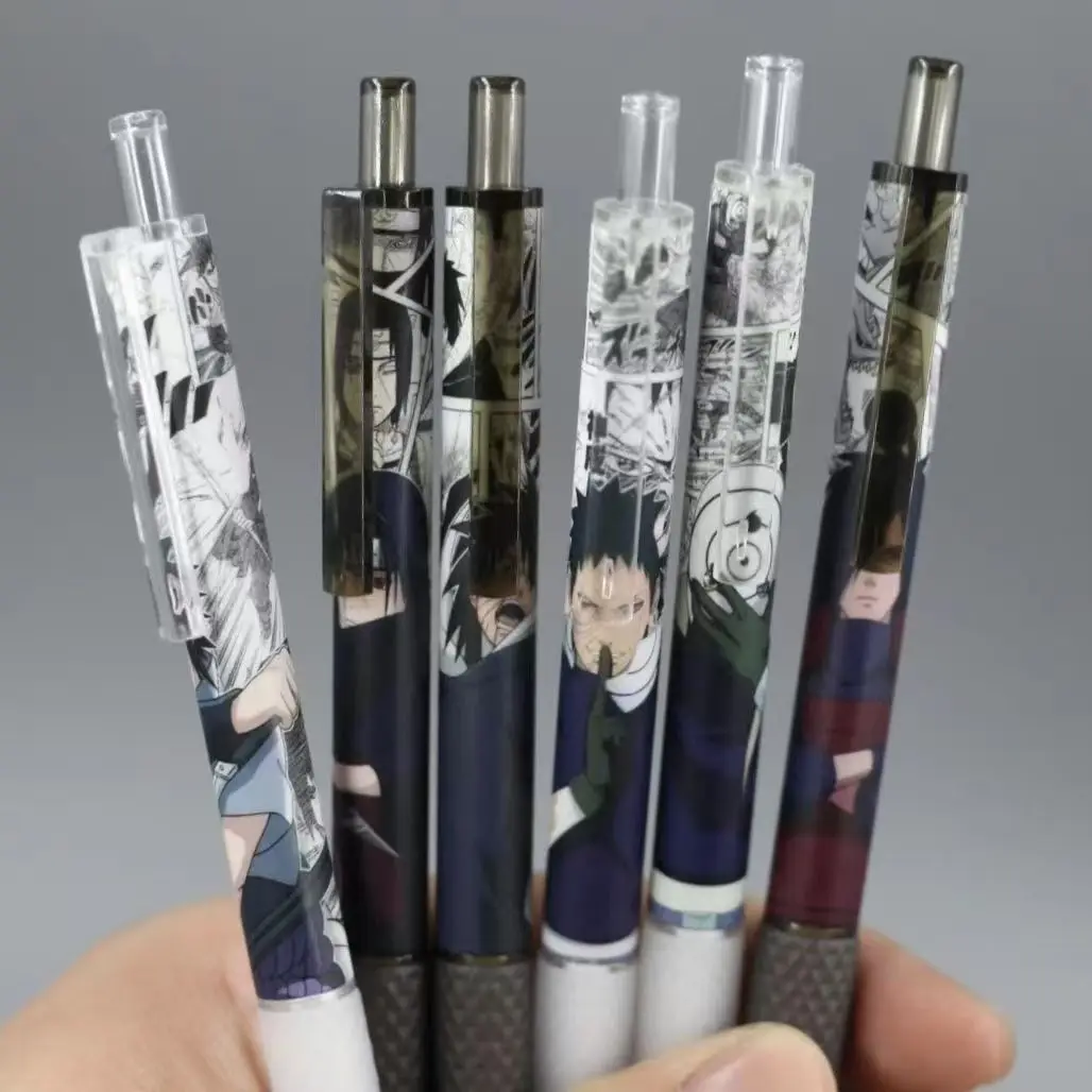 

Naruto INS-style limited edition comic pen, click type gel pen, student 0.5, high appearance value, black and white