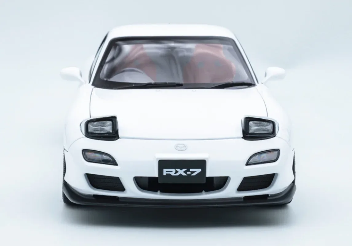 Polar Master 1:18 For Mazda RX7 Diecast Car Model Blue/White extra engine Toys Gifts Hobby Display Ornaments Collection