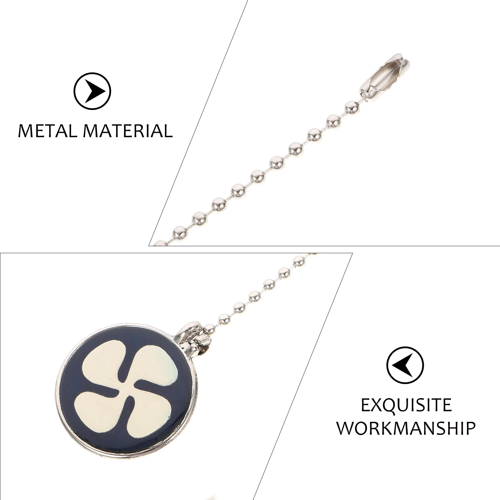

2Pcs Pull Chain Extension for Ceiling Metal Decorative Hanging Lamp Chain Replacement Accessories