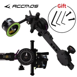 Archery Compound Bow Sight Adjustable Metal Bow Sight for Hunting Target Practice Adult Compound Bow Accessories