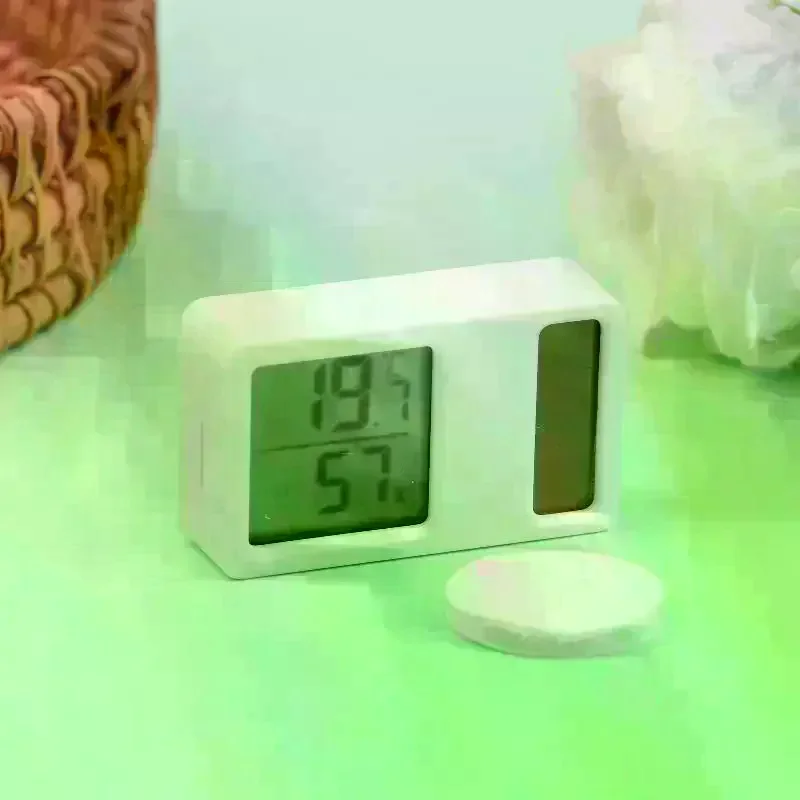Solar Powered Thermometers Mini High Accuracy Digital Temperature Humidity Portable Measurement Meter Gauge Hygrometer