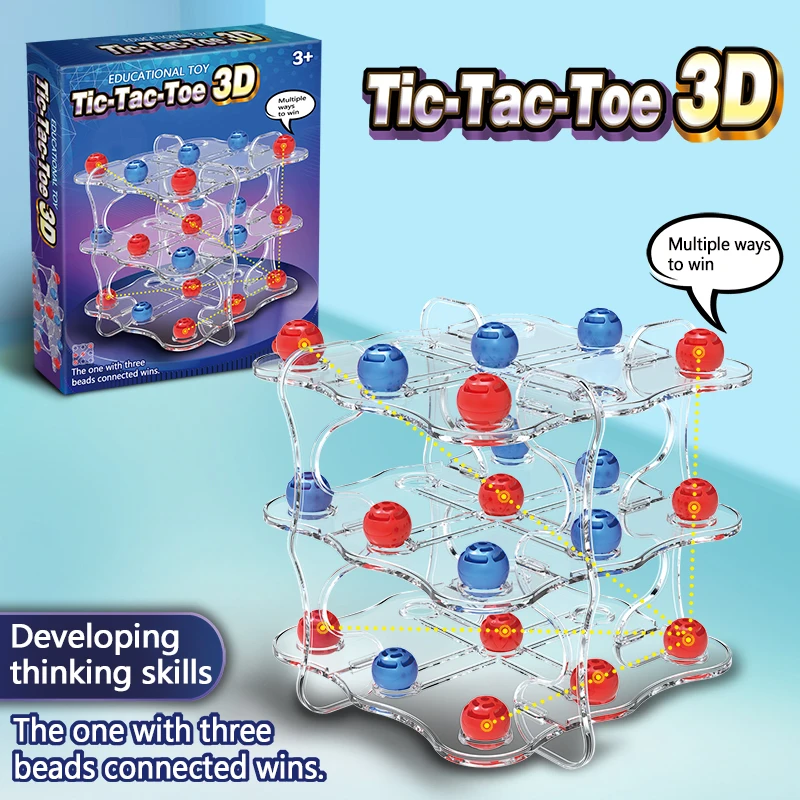 3D Tic Tac Toe Board Game, 3-L - Board Game For 3 Players ulasan dan harga