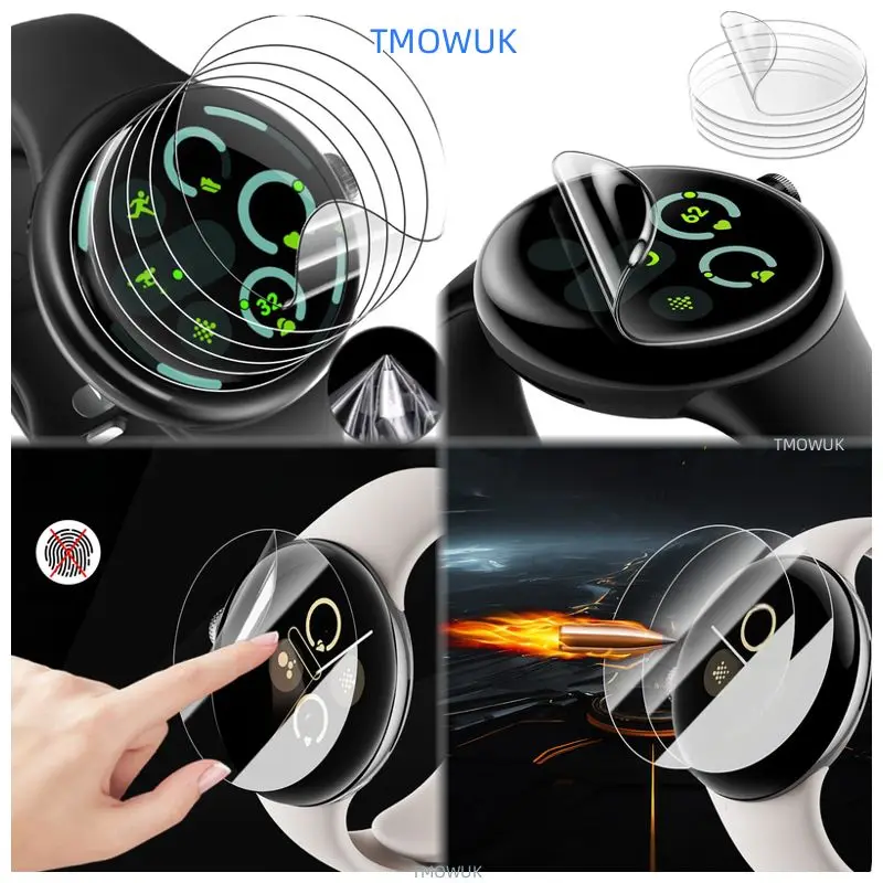 

For Google Pixel Watch 4 41MM Watch4 45MM Tempered Glass Screen Protector Watch Film HD Clear 9H Anti-Scratch Accessories