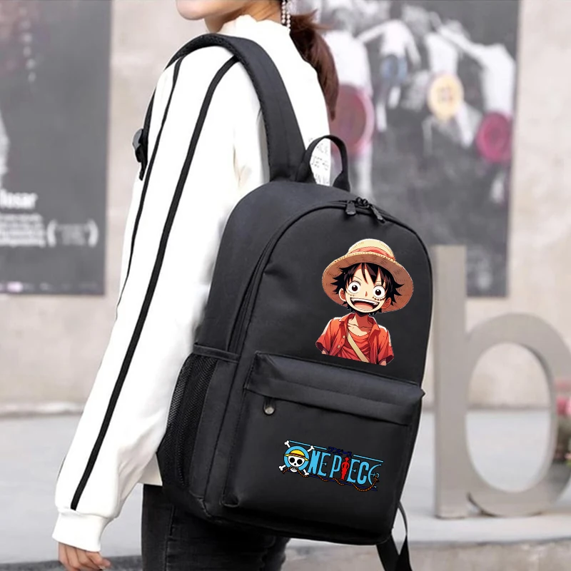 Zaino Anime One Piece per ragazzo ragazza Zaino per il ritorno a scuola Zaino per studenti Zaino antifurto impermeabile per donna Uomo Borsa per il