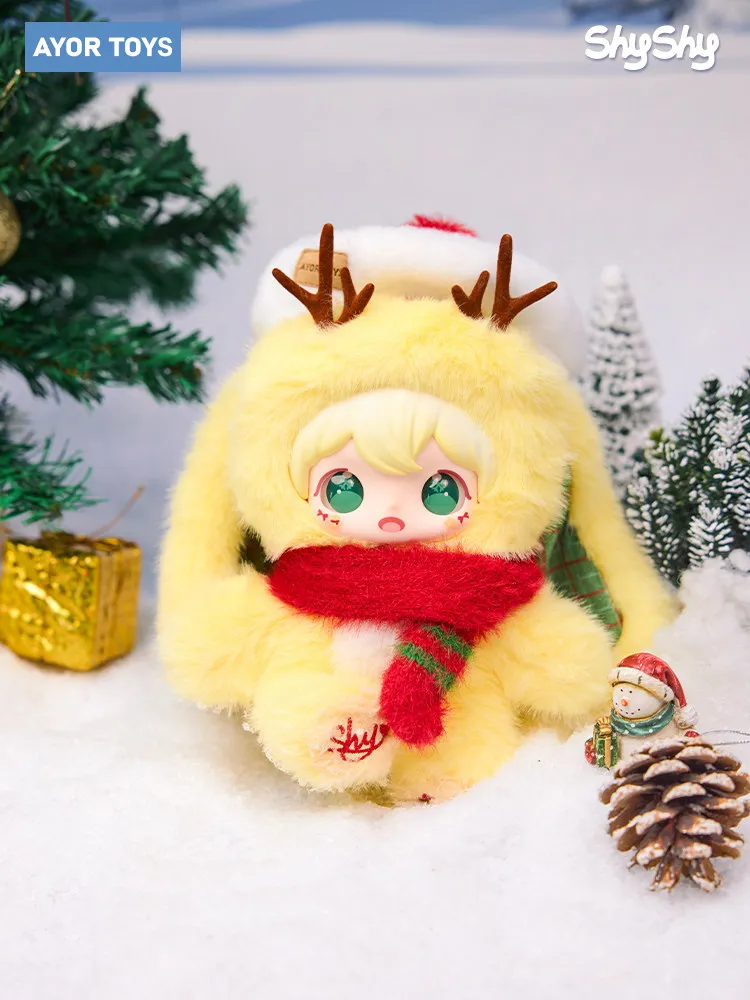 

В наличии Новые продукты Shy Shy Wish Delivery Series Виниловая плюшевая кукла Коллекция милых украшений Рождественские и новогодние подарки