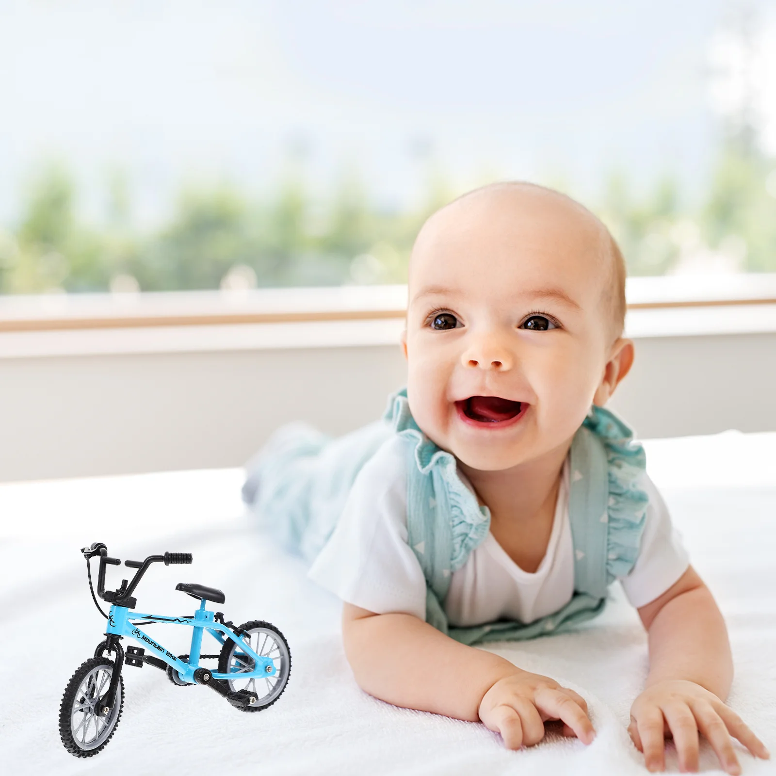 Miniature Bicycle Realistic Mini Bike Sturdy Metal Simulation Mountain Bike Photo Prop Mini House Micro Landscape Decor