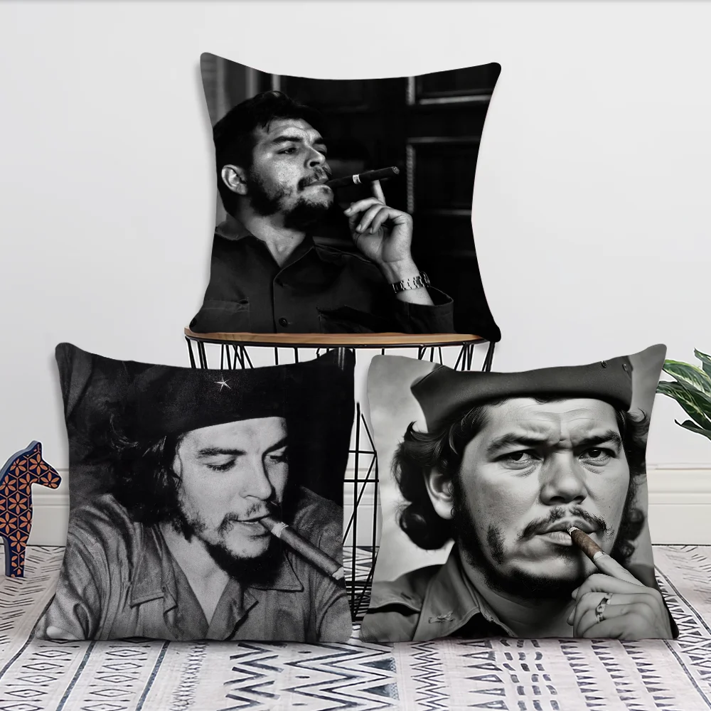 Che G-Guevara Smoking cushion cover Living Room Accent Couch Back Support Square Lounge Restful Nap Companion Pillow Case