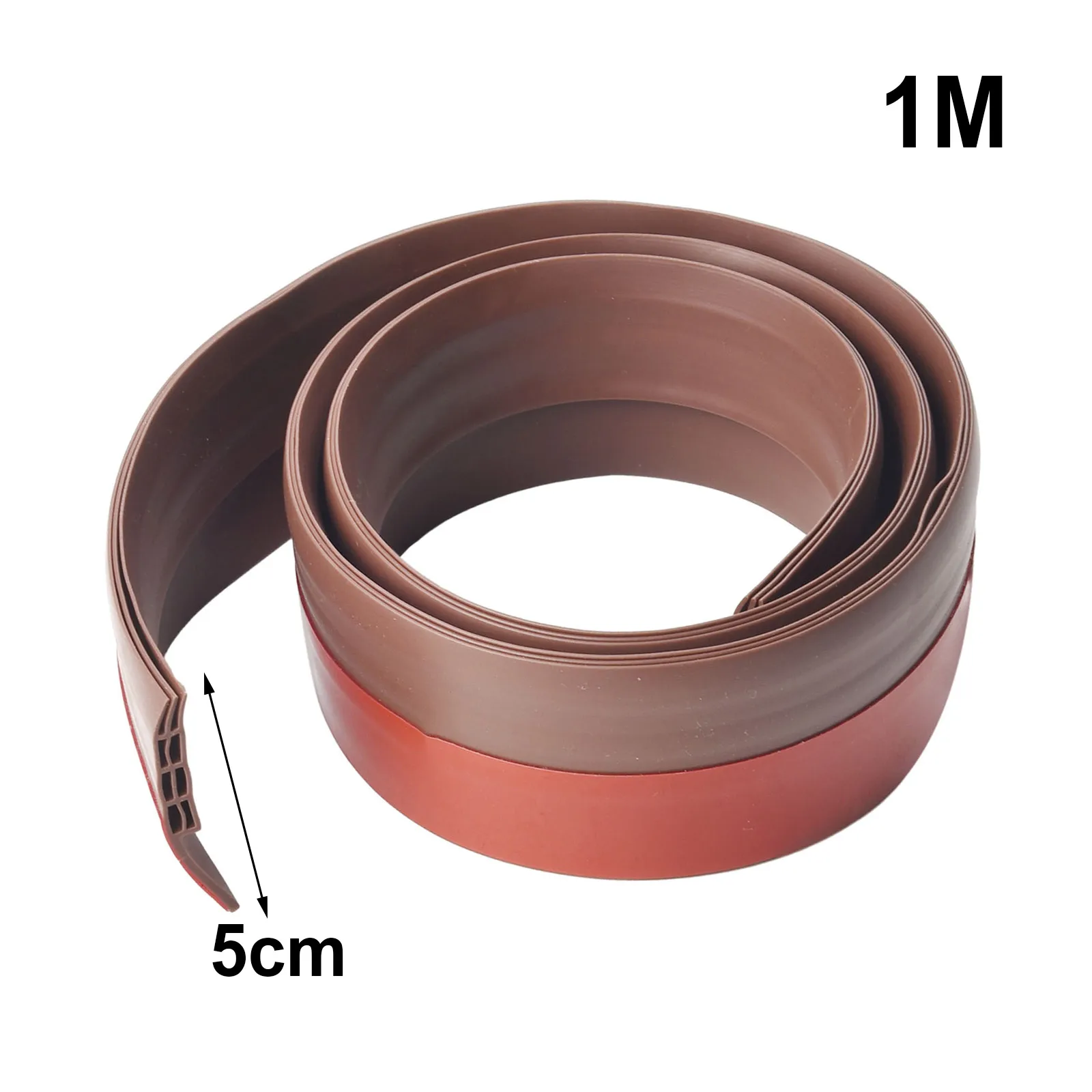 1pc 1M Rubber Door Bottom Seal Strip Internal Door Draft Excluder Strip Self Adhesive Tape Bottom Seal Stopper Windbreak Stopper