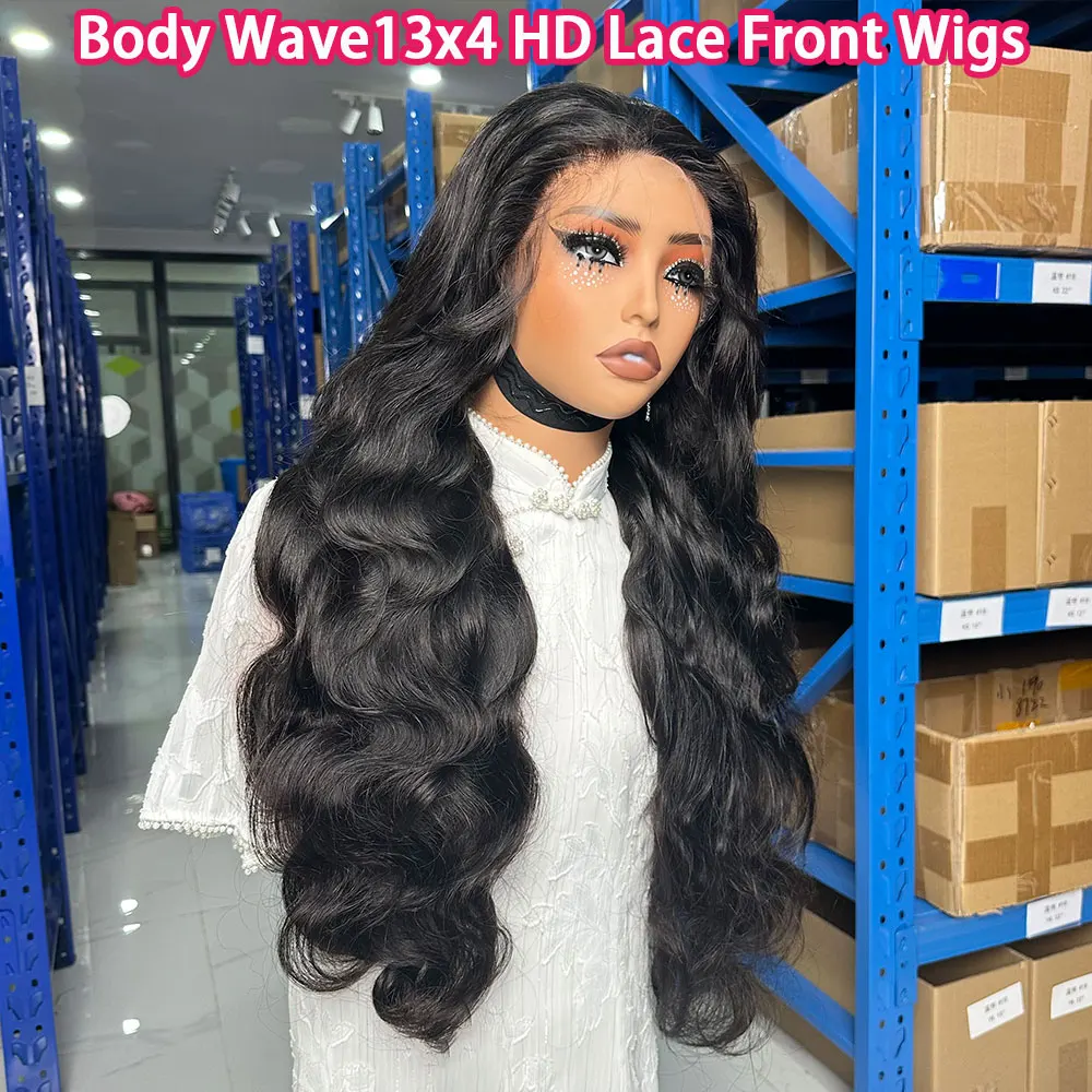 Body Wave 13x6 HD Lace Frontal Wigs Vietnamese Human Hair Wig 13x4 HD Lace Front Wig For Black Women Pre Plucked Hair