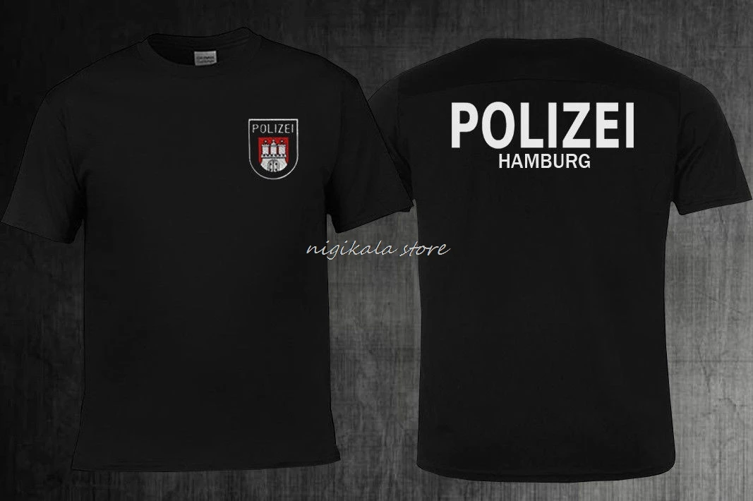 Hot sale Fashion New Hamburg  Politi Special Rescue Unit Delta Force Logo Design T Shirt Tee shirt
