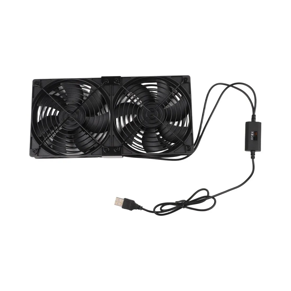 USB 3 Adjustable Silent Cooling Fan 120mm PBT For Router Air Purifier Cabinet Heat Dissipation Sensor