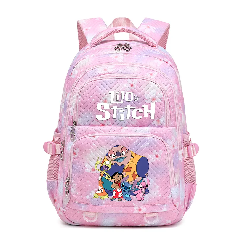 

Disney Lilo Stitch Backpacks Schoolbag Travel Bag for Teenage Girls Bookbag Mochila Waterproof Women Backpack Female