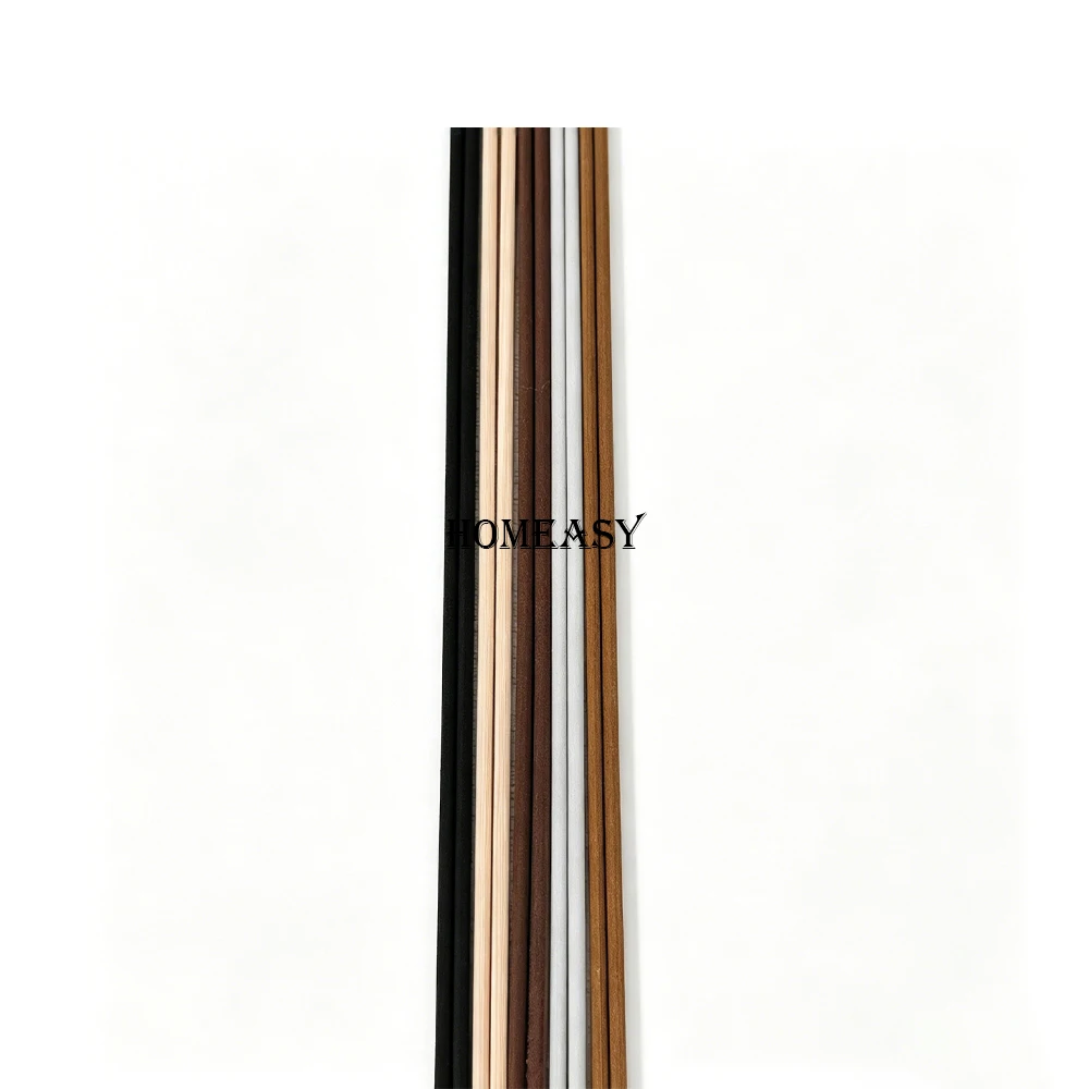 200Pcs 22cm Colorful Fiber Reed Diffuser Sticks High Absorption Essential Oil Rod Home Car Bedroom Aromatherapy Fragrance Refill