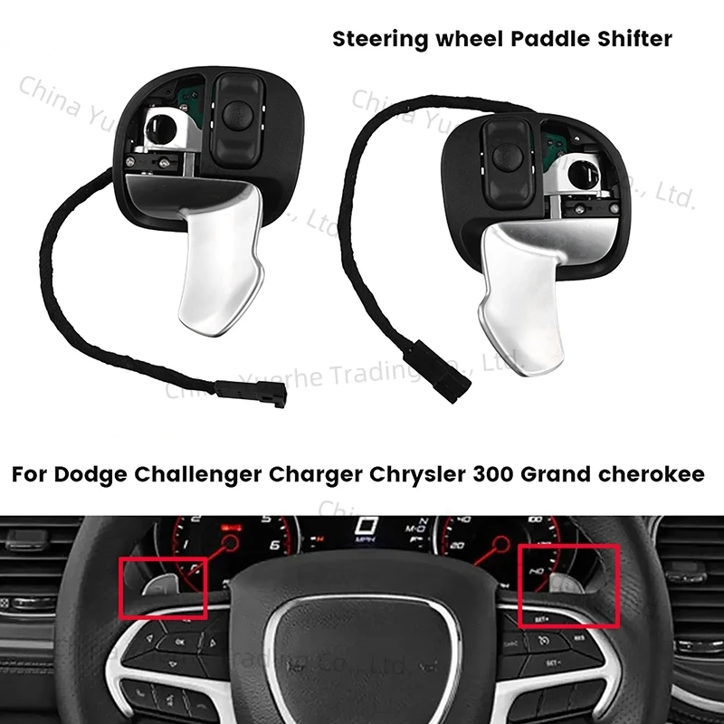 

Автомобильный рычаг переключения передач на руле для Dodge Challenger Charger Chrysler 300 Jeep Grand Cherokee 5RQ09DX9AC 5RQ08DX9AC