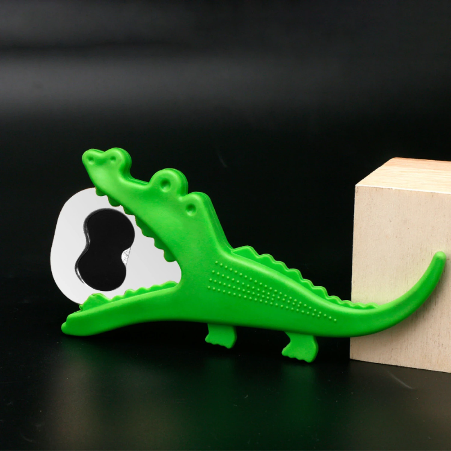 창의적인 동물 모양 병따개 - TPR이 포함된 스테인레스 스틸 - 내구성이 뛰어나고 재미있는 맥주 음료 오프너(선인장, 악어, Lobs