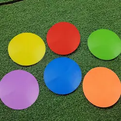 12Pcs Spot Markers coni da campo piatto pennarelli flessibili per agilità di colore brillante marcatori da pavimento antiscivolo da calcio piatto piatto Spot