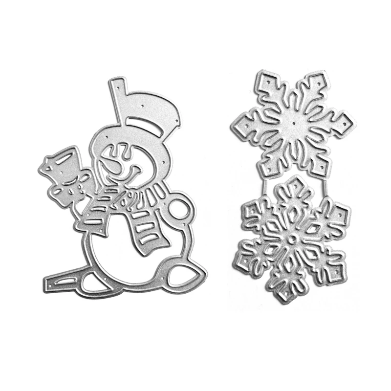 Christmas Snowman Metal Die Cuts Embossing Template Stencil Scrapbooking Card