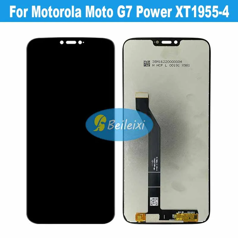 For Motorola Moto G7 Power XT1955-4 XT1955-7 LCD Display Touch Screen Digitizer Assembly For Moto G7 Power XT1955-5 XT1955-6