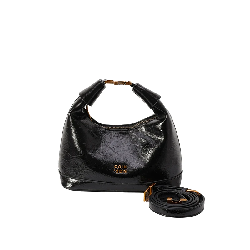 

Trendy Parisian Vintage Leather Crossbody Bag Women's Luxury Tote Minimalist Casual Fashionable Design