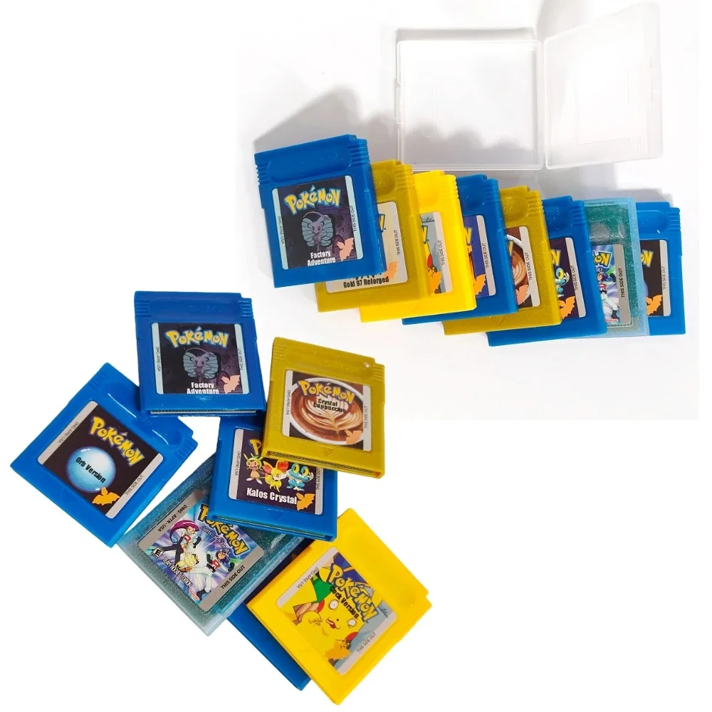 GBC Pokemon Series Game Cartridge Black White Genesis Gold Silver 97 Bronze 2 Video Game Console Card view 3