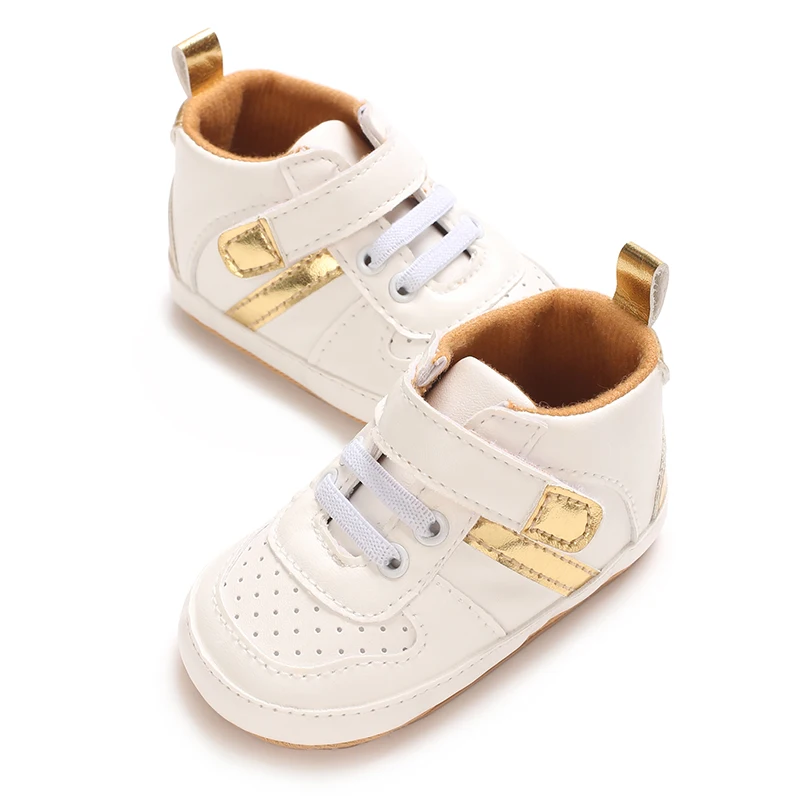

Новая модная детская и детская обувь для детей 0-18 месяцев на весну и осень, классическая спортивная повседневная обувь из искусственной кожи с мягкой резиновой подошвой для первой ходьбы