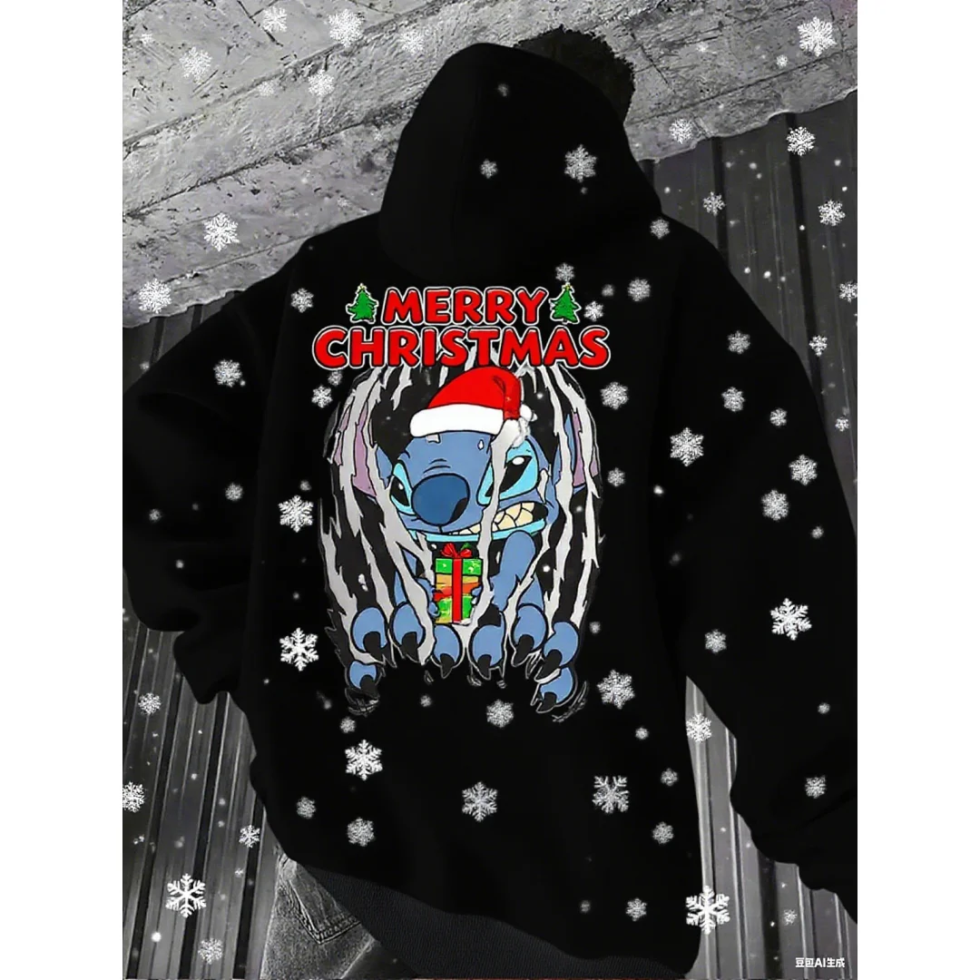 Disney stitch gráfico hoodie cosplay roupas 3d impressão outono moda sweatshirts y2k crianças hoodies das mulheres dos homens