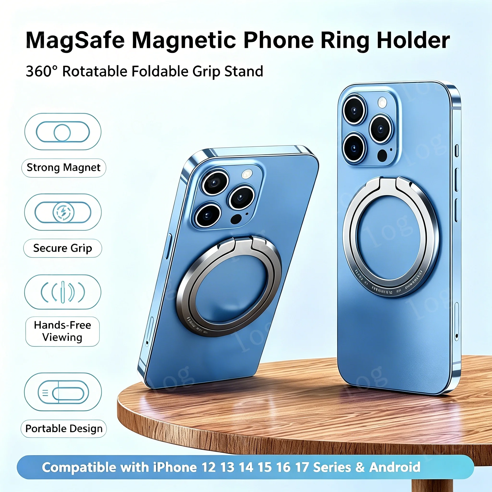 Phone Accessories Stand - Support de téléphone magnétique avec anneau